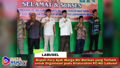 Bupati Fery Ajak Warga NU Berikan yang Terbaik untuk Organisasi pada Silaturahmi PC-NU Labusel