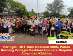 Peringati HUT Guru Nasional 2025, Polres Serdang Bedagai Pastikan Upacara Berjalan Aman dan Khidmat