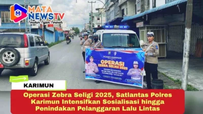 Operasi Zebra Seligi 2025, Satlantas Polres Karimun Intensifkan Sosialisasi hingga Penindakan Pelanggaran Lalu Lintas