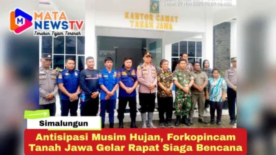 Antisipasi Musim Hujan, Forkopincam Tanah Jawa Gelar Rapat Siaga Bencana
