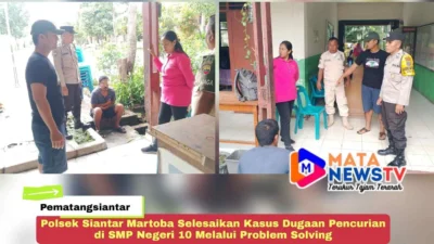 Polsek Siantar Martoba Selesaikan Kasus Dugaan Pencurian di SMP Negeri 10 Melalui Problem Solving