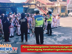 Polres Pematangsiantar Terima Kunjungan Siswa SD YP Sultan Agung, Kenalkan Tugas Polisi Sejak Dini