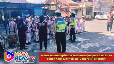 Polres Pematangsiantar Terima Kunjungan Siswa SD YP Sultan Agung, Kenalkan Tugas Polisi Sejak Dini