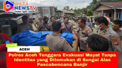 Polres Aceh Tenggara Evakuasi Mayat Tanpa Identitas yang Ditemukan di Sungai Alas Pascabencana Banjir