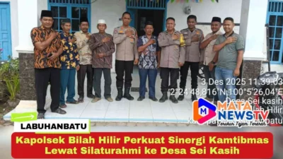 Kapolsek Bilah Hilir Perkuat Sinergi Kamtibmas Lewat Silaturahmi ke Desa Sei Kasih
