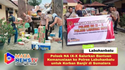 Polsek NA IX-X Salurkan Bantuan Kemanusiaan ke Polres Labuhanbatu untuk Korban Banjir di Sumatera