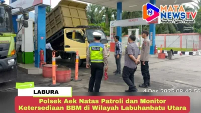 Polsek Aek Natas Patroli dan Monitor Ketersediaan BBM di Wilayah Labuhanbatu Utara