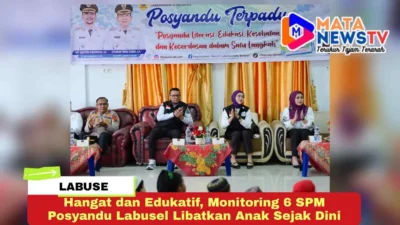 Hangat dan Edukatif, Monitoring 6 SPM Posyandu Labusel Libatkan Anak Sejak Dini