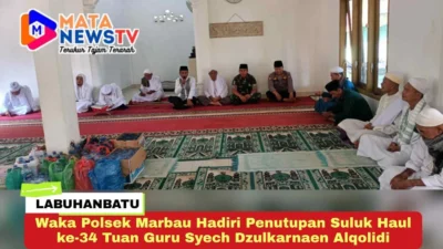 Waka Polsek Marbau Hadiri Penutupan Suluk Haul ke-34 Tuan Guru Syech Dzulkarnaen Alqolidi