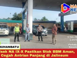 Polsek NA IX-X Pastikan Stok BBM Aman, Cegah Antrian Panjang di Jalinsum