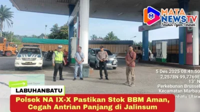 Polsek NA IX-X Pastikan Stok BBM Aman, Cegah Antrian Panjang di Jalinsum