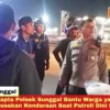 Tim Samapta Polsek Sunggal Bantu Warga yang Alami Kerusakan Kendaraan Saat Patroli Dini Hari
