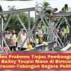 Presiden Prabowo Tinjau Pembangunan Jembatan Bailey Teupin Mane di Bireuen, Akses Bireuen–Takengon S...