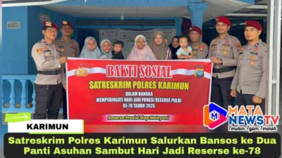 Satreskrim Polres Karimun Salurkan Bansos ke Dua Panti Asuhan Sambut Hari Jadi Reserse ke-78