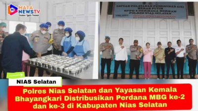 Polres Nias Selatan dan Yayasan Kemala Bhayangkari Distribusikan Perdana MBG ke-2 dan ke-3 di Kabupaten Nias Selatan