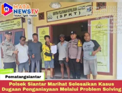 Polsek Siantar Marihat Selesaikan Dugaan Penganiayaan Lewat Pendekatan Kekeluargaan