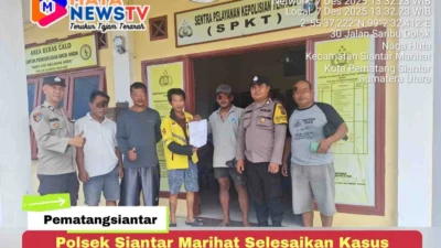 Polsek Siantar Marihat Selesaikan Dugaan Penganiayaan Lewat Pendekatan Kekeluargaan