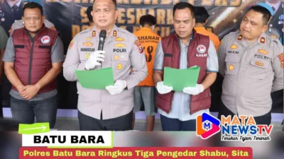Polres Batu Bara Ringkus Tiga Pengedar Shabu, Sita 1,07 Kilogram Narkotika dalam Dua Lokasi Berbeda