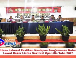 Polres Labusel Pastikan Kesiapan Pengamanan Nataru Lewat Rakor Lintas Sektoral Ops Lilin Toba 2025