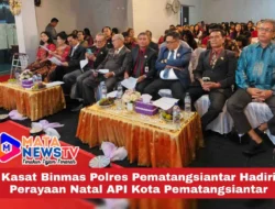 Kasat Binmas Polres Pematangsiantar Hadiri Perayaan Natal API Kota Pematangsiantar