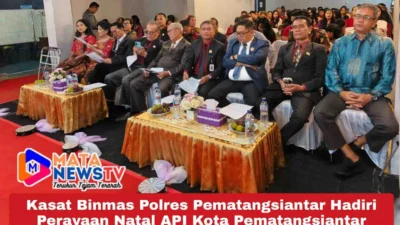 Kasat Binmas Polres Pematangsiantar Hadiri Perayaan Natal API Kota Pematangsiantar
