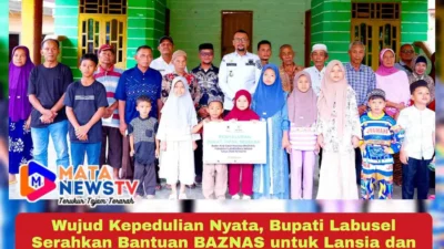 Wujud Kepedulian Nyata, Bupati Labusel Serahkan Bantuan BAZNAS untuk Lansia dan Anak Sekolah