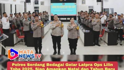 Polres Serdang Bedagai Gelar Latpra Ops Lilin Toba 2025, Siap Amankan Natal dan Tahun Baru