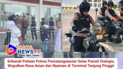 Srikandi Polwan Polres Pematangsiantar Gelar Patroli Dialogis, Wujudkan Rasa Aman dan Nyaman di Terminal Tanjung Pinggir