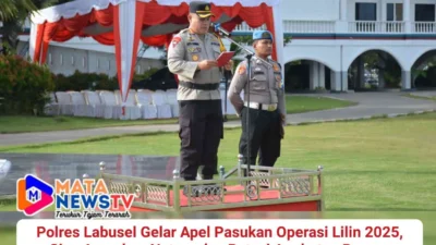 Polres Labusel Gelar Apel Pasukan Operasi Lilin 2025, Siap Amankan Nataru dan Batasi Angkutan Barang