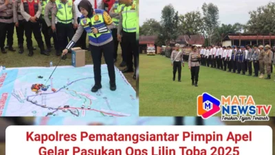 Kapolres Pematangsiantar Pimpin Apel Gelar Pasukan Ops Lilin Toba 2025