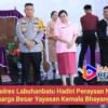 Kapolres Labuhanbatu Hadiri Perayaan Natal Keluarga Besar Yayasan Kemala Bhayangkari