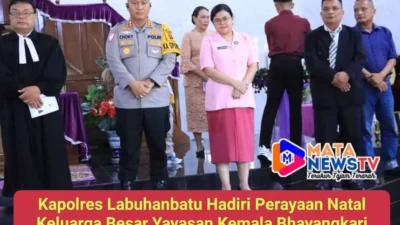 Kapolres Labuhanbatu Hadiri Perayaan Natal Keluarga Besar Yayasan Kemala Bhayangkari