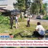 Bhabinkamtibmas Polsek Siantar Martoba Pantau Pendirian Posko Bebas Narkoba di Kelurahan Nagapita
