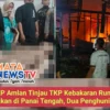 AKP Amlan Tinjau TKP Kebakaran Rumah Kontrakan di Panai Tengah, Dua Penghuni Tewas