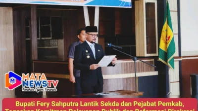 Bupati Fery Sahputra Lantik Sekda dan Pejabat Pemkab, Tegaskan Komitmen Pelayanan Publik dan Reformasi Birokrasi