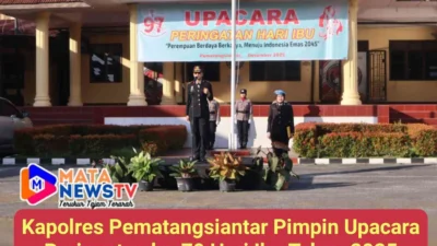 Kapolres Pematangsiantar Pimpin Upacara Peringatan ke-79 Hari Ibu Tahun 2025