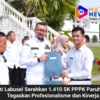 Bupati Labusel Serahkan 1.410 SK PPPK Paruh Waktu, Tegaskan Profesionalisme dan Kinerja