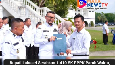 Bupati Labusel Serahkan 1.410 SK PPPK Paruh Waktu, Tegaskan Profesionalisme dan Kinerja