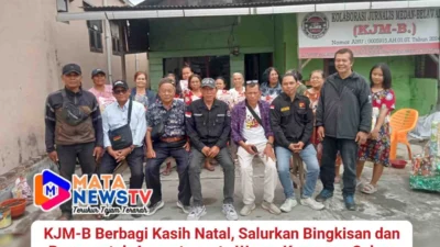 Ketua KJM-B Ivan Hutabarat Berbagi Kasih Natal, Salurkan Bingkisan dan Beras untuk Anggota serta Warga Kampung Salam