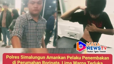 Polres Simalungun Amankan Pelaku Penembakan di Perumahan Rorinata, Lima Warga Terluka