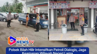 Polsek Bilah Hilir Intensifkan Patroli Dialogis, Jaga Keamanan Wilayah Negeri Lama