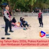 Jelang Tahun Baru 2026, Polres Karimun Gelar Patroli dan Himbauan Kamtibmas di Lokasi Wisata