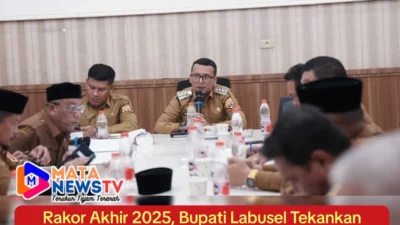 Rakor Akhir 2025, Bupati Labusel Tekankan Disiplin ASN dan Kerja Berbasis Dampak