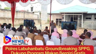 Polres Labuhanbatu Groundbreaking SPPG, Dukung Program Makan Bergizi Gratis