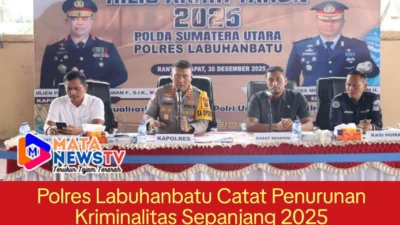 Polres Labuhanbatu Catat Penurunan Kriminalitas Sepanjang 2025