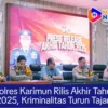Polres Karimun Rilis Akhir Tahun 2025, Kriminalitas Turun Tajam,