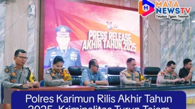 Polres Karimun Rilis Akhir Tahun 2025, Kriminalitas Turun Tajam,