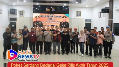 Polres Serdang Bedagai Gelar Rilis Akhir Tahun 2025, Gangguan Kamtibmas dan Ungkap Kasus Jadi Sorotan