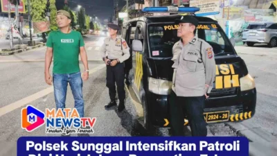 Polsek Sunggal Intensifkan Patroli Dini Hari Jelang Pergantian Tahun