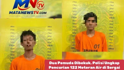 Dua Pemuda Dibekuk, Polisi Ungkap Pencurian 122 Meteran Air di Sergai